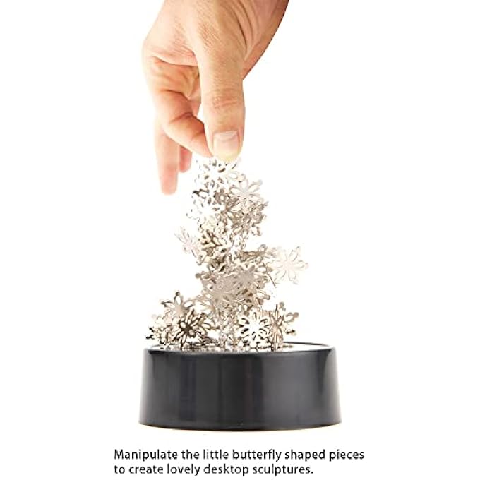 PowerTRC Toy Magnetic Desktop Sculpture (Snowflakes) | Mini Magnetic Art Decoration for Desktop | Fun Stress Relief Office Gift - Image 2
