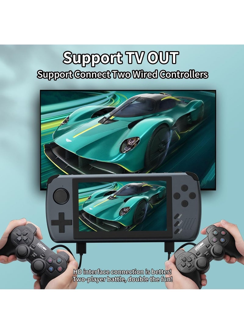 Open Source Handheld Game Console - 4.3-Inch IPS HD Retro Game Console with ATM7051 Quad Core ARM CORTEX-A9 CPU, Classic Video Games, Multi-Emulator Support, HD Output, and TF Card Expansion