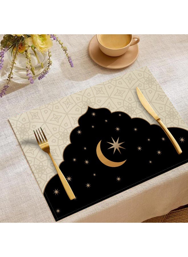 Nariele Moon Oil Lamp Printed Linen Kitchen Utensils Anti Scalding And Thermal Insulation Mat - Image 2