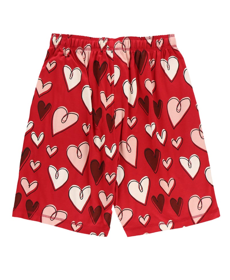 Lazy One Pajama Shorts for Men, Men's Pajama Bottoms, Sleepwear, V Day (Hearts, XX-Large) - Image 4
