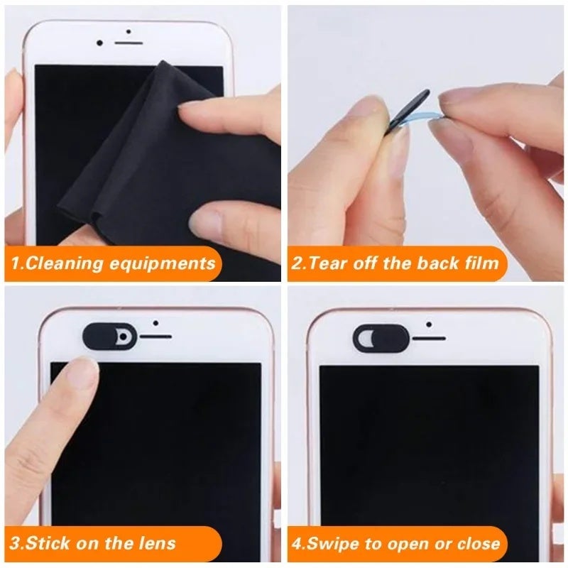 1PCS Universal Webcam Protective Cover Antispy Slider Camera Protector for iPad Laptop Macbook Phones Lens Privacy Sticker - Image 5