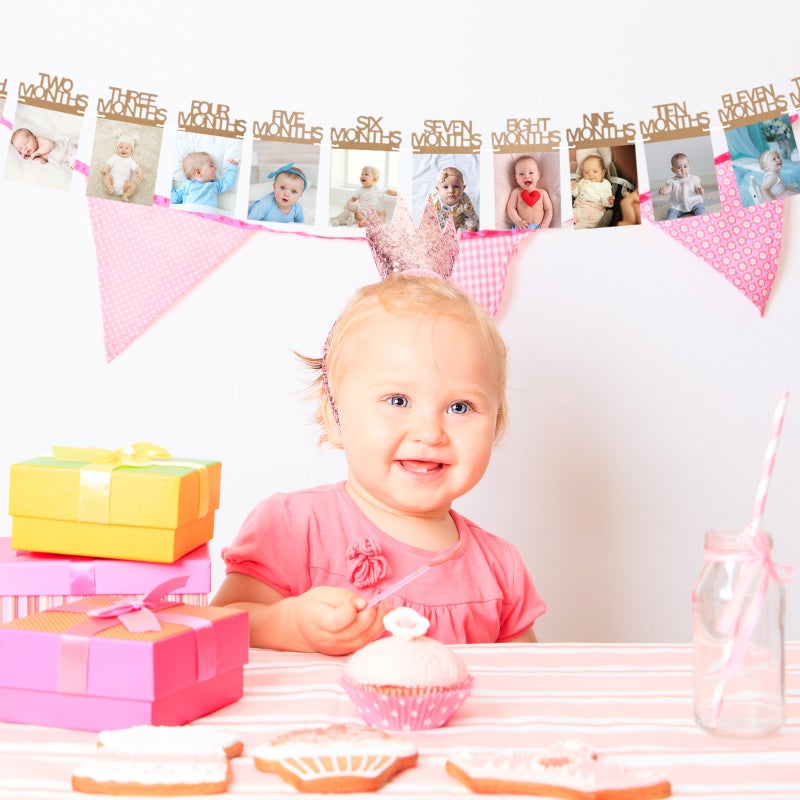 Baby First Birthday Photo Banner, Perfect for Party Decorations, Durable and Safe - Image 3