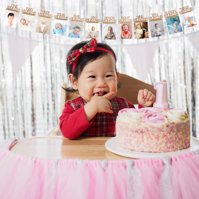 Baby First Birthday Photo Banner, Perfect for Party Decorations, Durable and Safe - Image 4