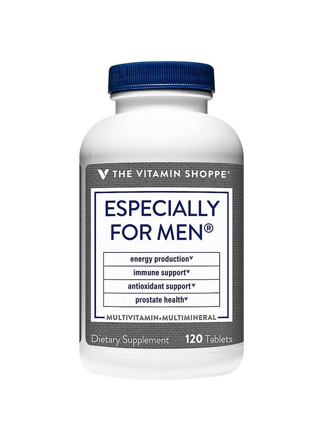 The Vitamin Shoppe Especially for Men Multivitamin, Nutrient's & Herbs for Men's Wellness, Antioxidant That Supports Energy Production, Immunity & Prostate Health (120 Tablets) - Image 2