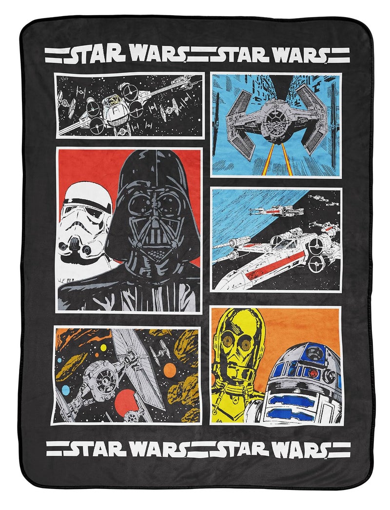 Jay Franco Star Wars Classic Throw Blanket (Offical Product)  Medium - Image 1