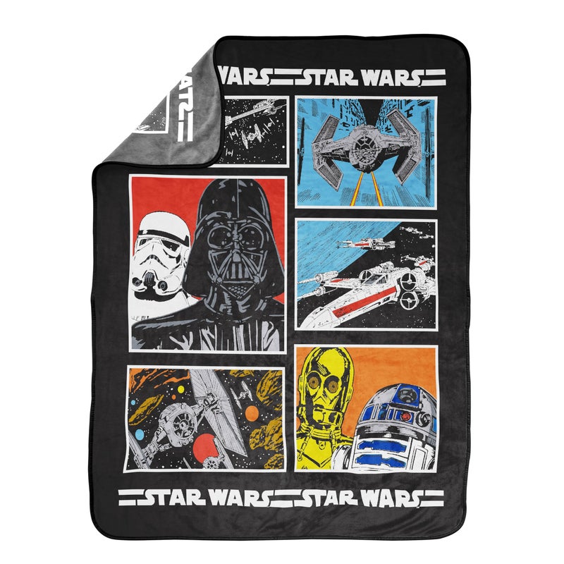 Jay Franco Star Wars Classic Throw Blanket (Offical Product)  Medium - Image 2