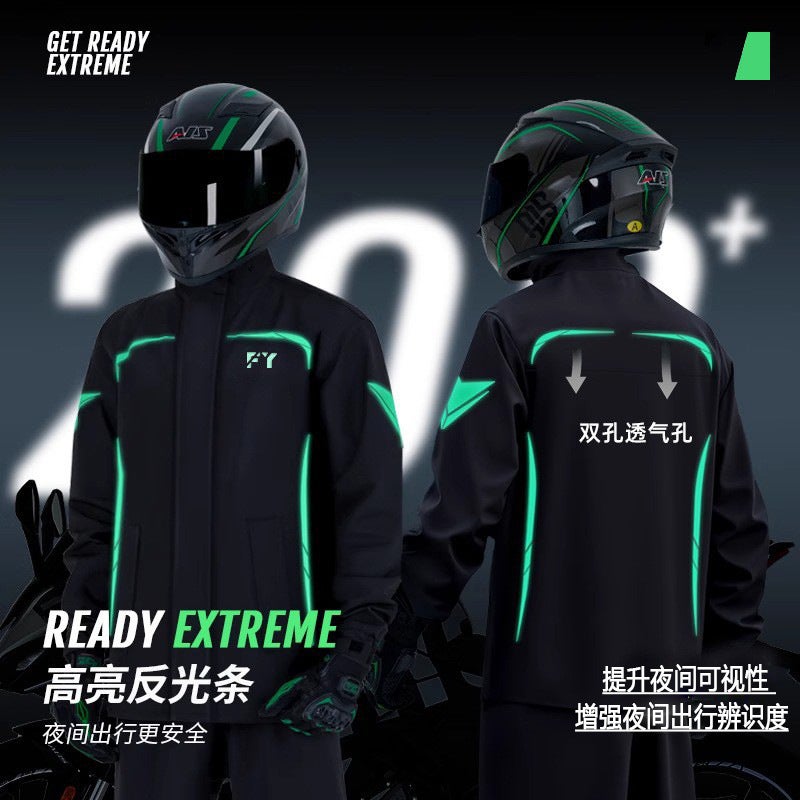 Motorcycle Rain Suit for Men, Waterproof Split Style - Image 2
