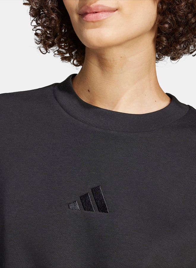Adidas ALL SZN Fleece Loose Sweatshirt - Image 4