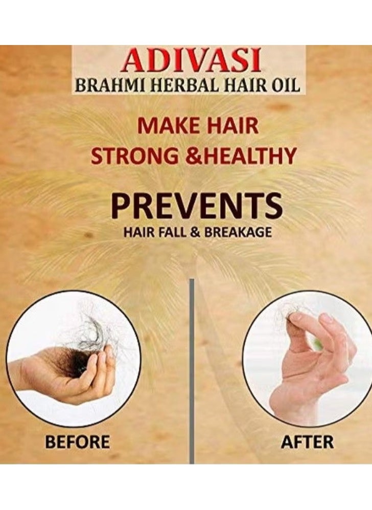 Adivasi Brahmi Herbal Hair Oil (Mainly made from pure Adivasi Ayurvedic Herbs) 100% Natural - pzsku/Z26CBE0BE9FA1206CFB81Z/45/_/1737675509/02bc3621-65e2-47d5-b20c-9570b8140f8d