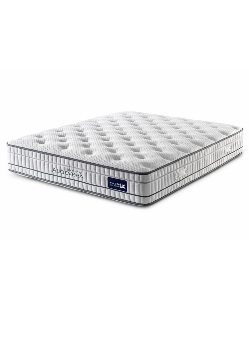 أمسى مرتبة ألوفيرا دبل فيس - بوكت معزول لراحة مثالية ودعم ممتاز للجسم - تقنية العزل لراحة هادئة ونوم عميق - Image 1
