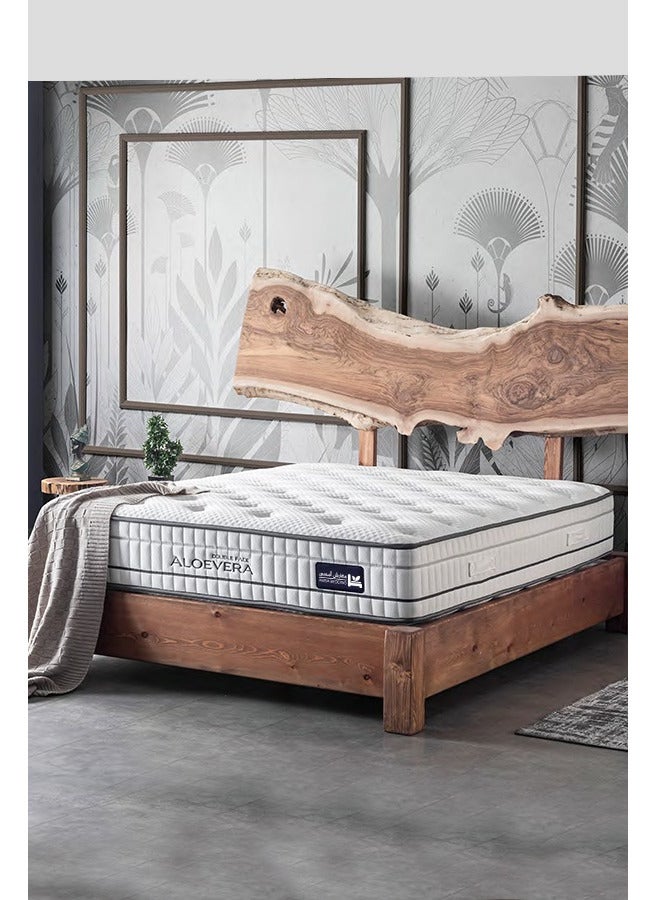 AMSA Aloe Vera Double Face Mattress - Isolated Pocket Springs for Perfect Comfort and Excellent Body Support - Insulation Technology for Quiet and Deep Sleep  - Image 1