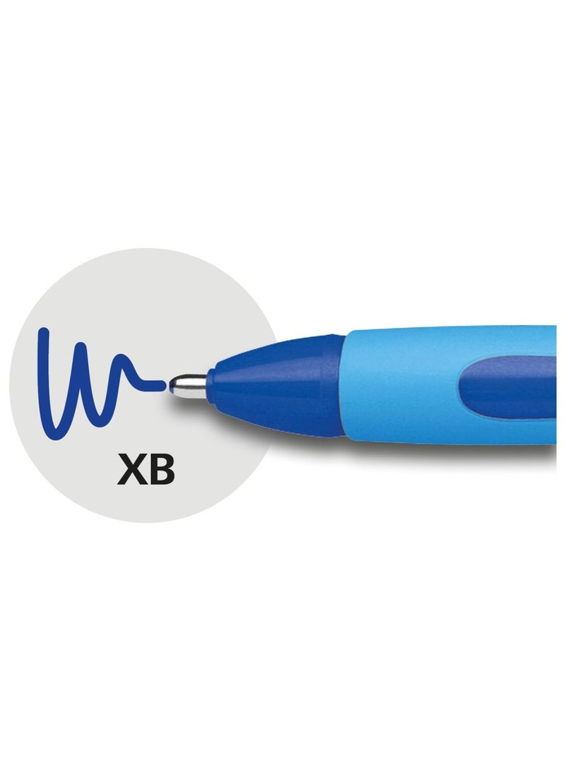 Schneider قلم حبر جاف 1 قطعة مع شريحة XB طرف عريض إضافي حبر أزرق - Image 4