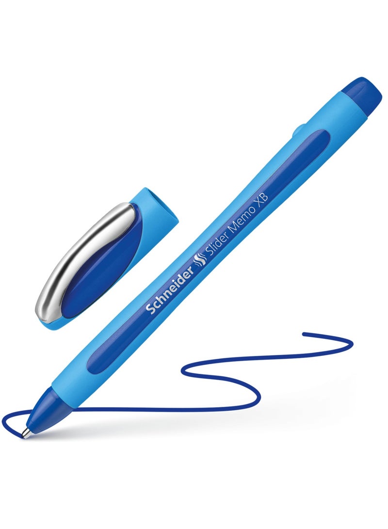 Schneider قلم حبر جاف 1 قطعة مع شريحة XB طرف عريض إضافي حبر أزرق - Image 1