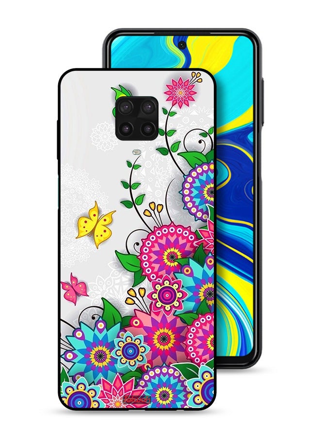 Tolwak Xiaomi Redmi Note 9 Pro Protective Case Cover Mandala Flowers - Image 1