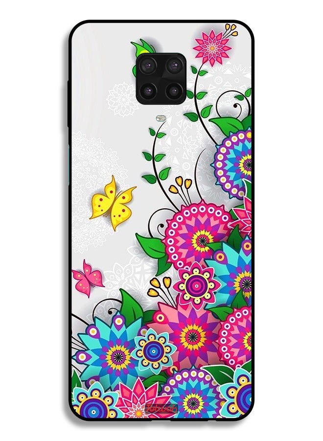 Tolwak Xiaomi Redmi Note 9 Pro Protective Case Cover Mandala Flowers - Image 2