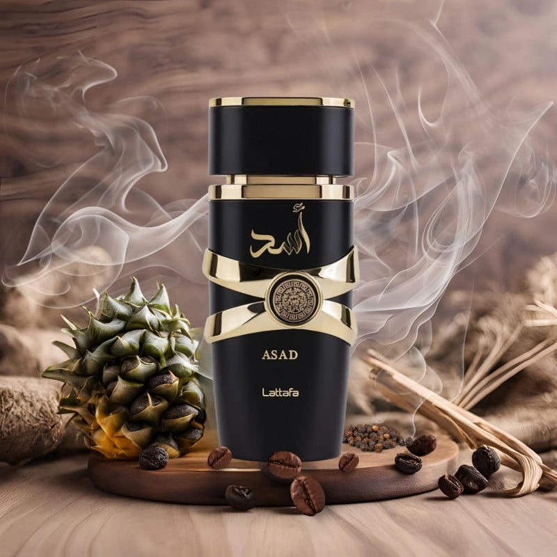 Lattafa Lattafa Perfumes Asad for Unisex Eau de Parfum Spray, 3.4 Ounce  - Image 2