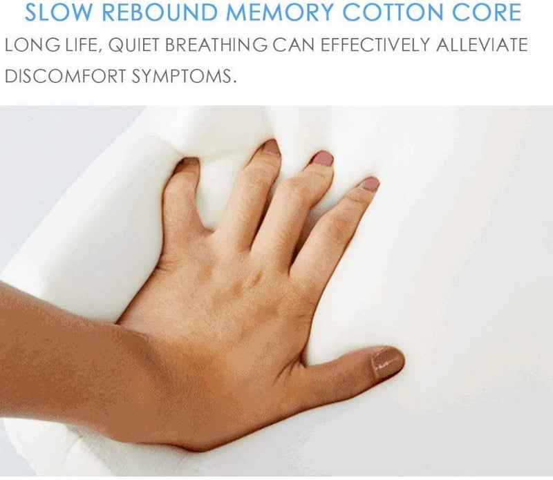 Credly Memory Foam Leg and Knee Pillow Side Sleeper, Sciatic Nerve Pain Relief Leg Pillow for Leg Pain | Back Pain | Hip | Knee Support | with Washable Cover - Image 5