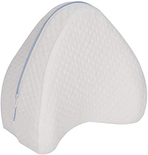 Credly Memory Foam Leg and Knee Pillow Side Sleeper, Sciatic Nerve Pain Relief Leg Pillow for Leg Pain | Back Pain | Hip | Knee Support | with Washable Cover - Image 1