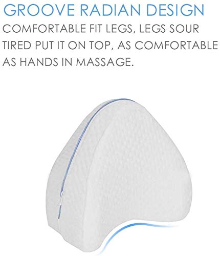 Credly Memory Foam Leg and Knee Pillow Side Sleeper, Sciatic Nerve Pain Relief Leg Pillow for Leg Pain | Back Pain | Hip | Knee Support | with Washable Cover - Image 4