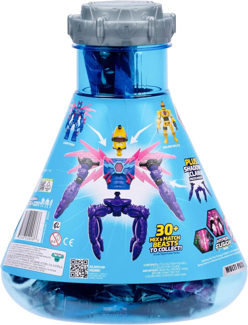 MrBeast Lab Mr.Beast Lab Hybrids Multi Pack Action Figures – Reveal & Mix-and-Match Parts to Create 2 Hybrid Beasts - Image 2