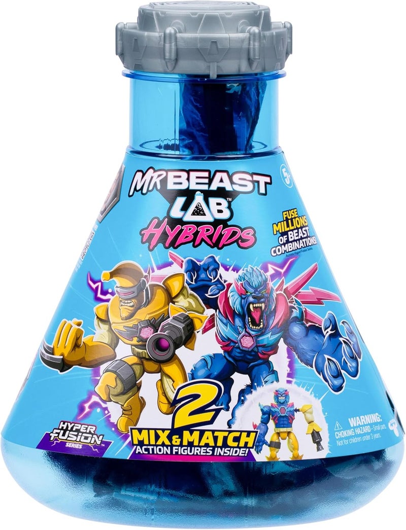 MrBeast Lab Mr.Beast Lab Hybrids Multi Pack Action Figures – Reveal & Mix-and-Match Parts to Create 2 Hybrid Beasts - Image 1