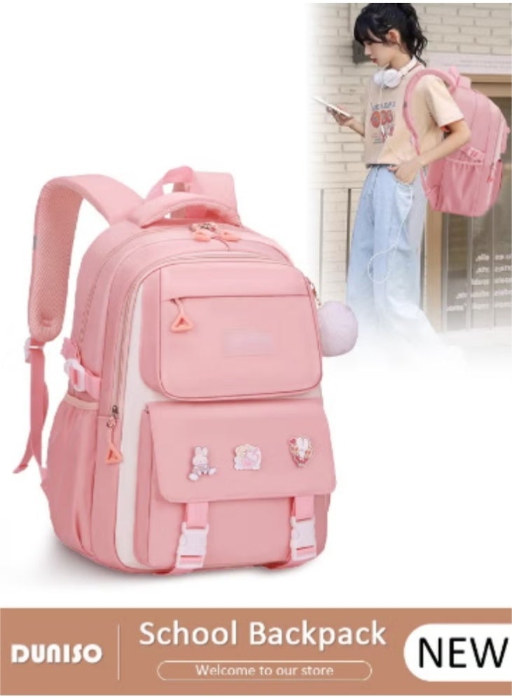 DUNISO Sweet Pink - Series Backpack, Lightweight, Large - Capacity, Durable and Waterproof - Image 1