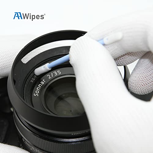 AAwipes 3" Foam Cleaning Swabs Double Ended with Round Heads [New] (100pcs, Blue, 3.2 mm Head, 76 mm Length), Double-Headed Q Tip Foam Swab Cleaning Sticks for Cleaning Tiny Grooved Areas (D7220C) - Image 4