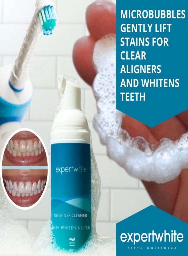 Expertwhite 2-in-1 Whitening & Retainer Cleaning Foam - Teeth Whitener & Aligner Cleaner for Invisalign, Clear Retainers, Night Guards, Dentures & Trays - Mint Fresh, Enamel Safe. - Image 4