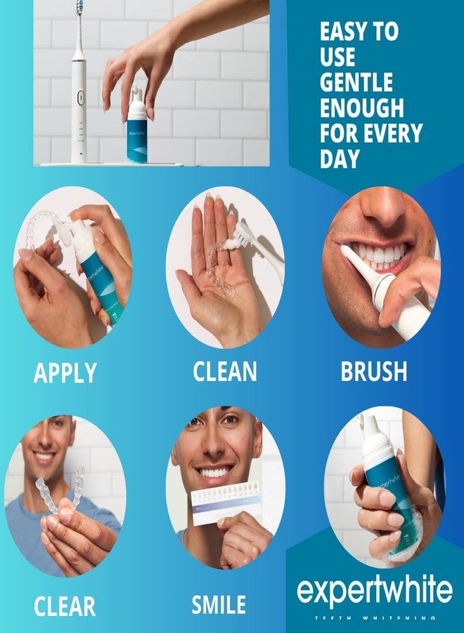 Expertwhite 2-in-1 Whitening & Retainer Cleaning Foam - Teeth Whitener & Aligner Cleaner for Invisalign, Clear Retainers, Night Guards, Dentures & Trays - Mint Fresh, Enamel Safe. - Image 5