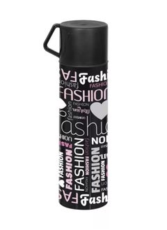 Decorated Vacuum Flask With Mug-Paris Assorted shapes may vary