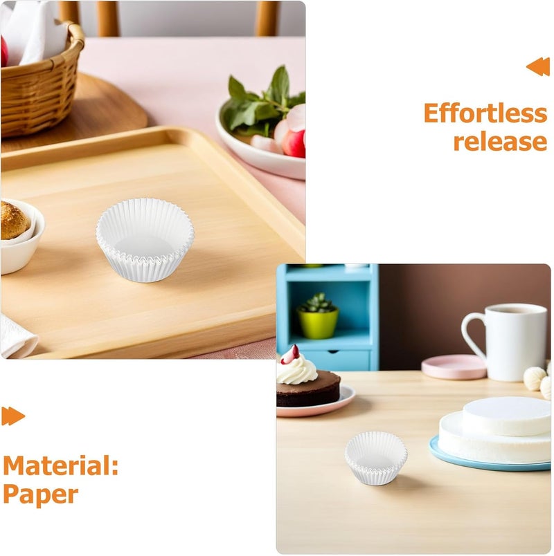 Generic 1000pcs Disposable Muffin Paper Baking Cups - Greaseproof Cupcake Paper Liners Holders - Wedding Cupcake Wrappers for Snacks Cakes Baking Supplies - Image 3