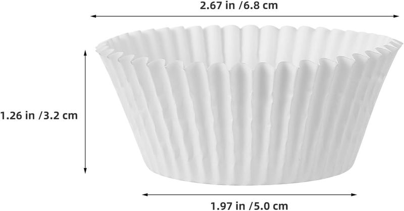Generic 1000pcs Disposable Muffin Paper Baking Cups - Greaseproof Cupcake Paper Liners Holders - Wedding Cupcake Wrappers for Snacks Cakes Baking Supplies - Image 4
