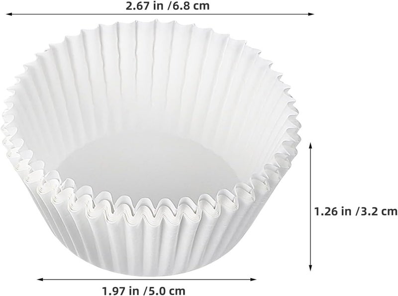 Generic 1000pcs Disposable Muffin Paper Baking Cups - Greaseproof Cupcake Paper Liners Holders - Wedding Cupcake Wrappers for Snacks Cakes Baking Supplies - Image 2