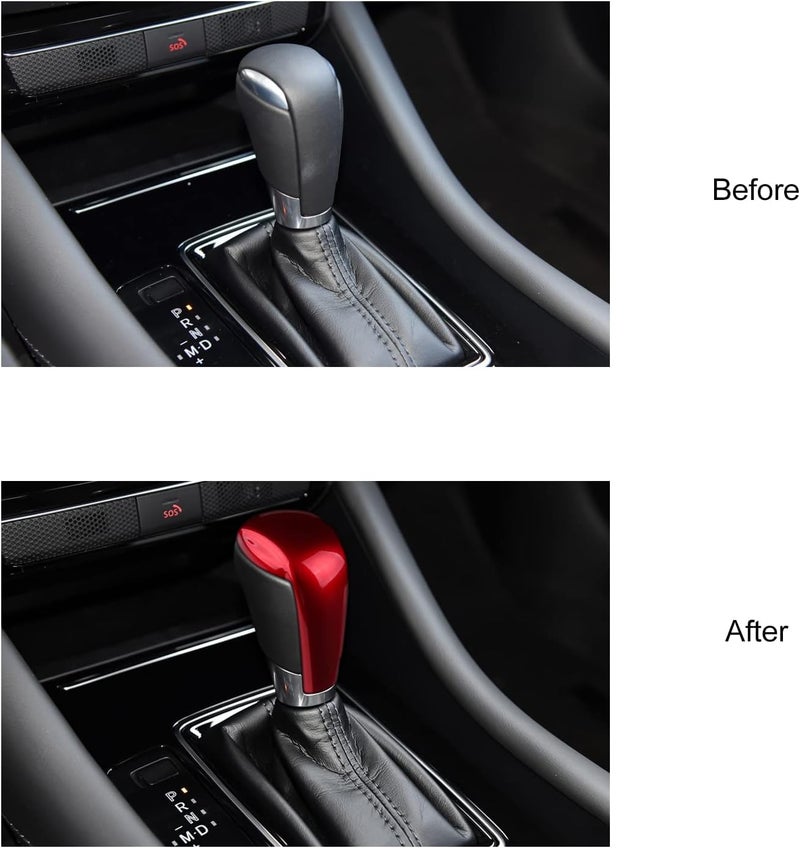ANFOKAS لمازدا CX-5 3 6 CX-3 CX-9 إكسسوارات السيارة غطاء مقبض ناقل الحركة غطاء زخرفي لوحة ناقل الحركة ملصق ديكور داخلي رياضي - أحمر - Image 4