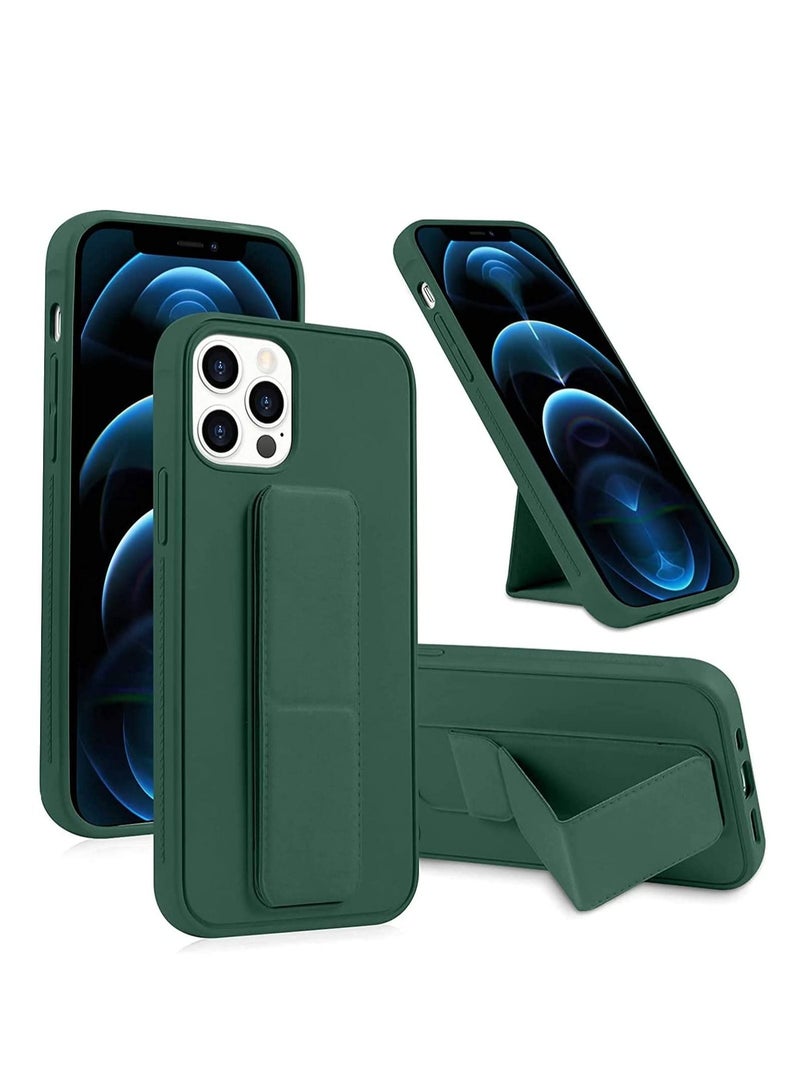 Case for iPhone 13 Pro max Back Stand Case with Magnet Holder Hand Grip Magnetic Car Mount Anti Scratch Shockproof Cover Case for iPhone 13 Pro max iPhone 13 Pro max green