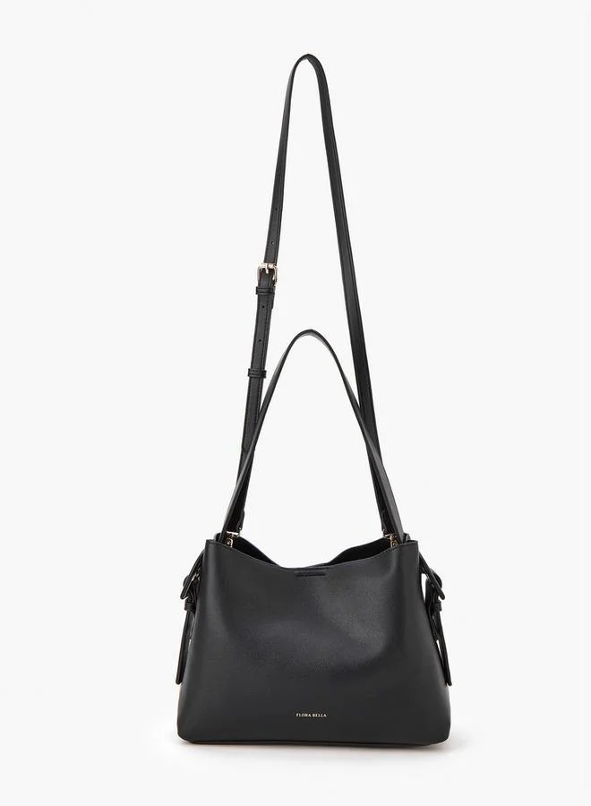 Flora Bella By Shoexpress Solid Shoulder Bag with Adjustable Strap