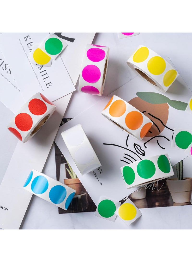 3000Pcs Colored Dot Stickers, 2.5cm Label Sticker Round Color Coding Labels Circle Dots Labels Circle Stickers for Office,Classroom,Family - Image 3