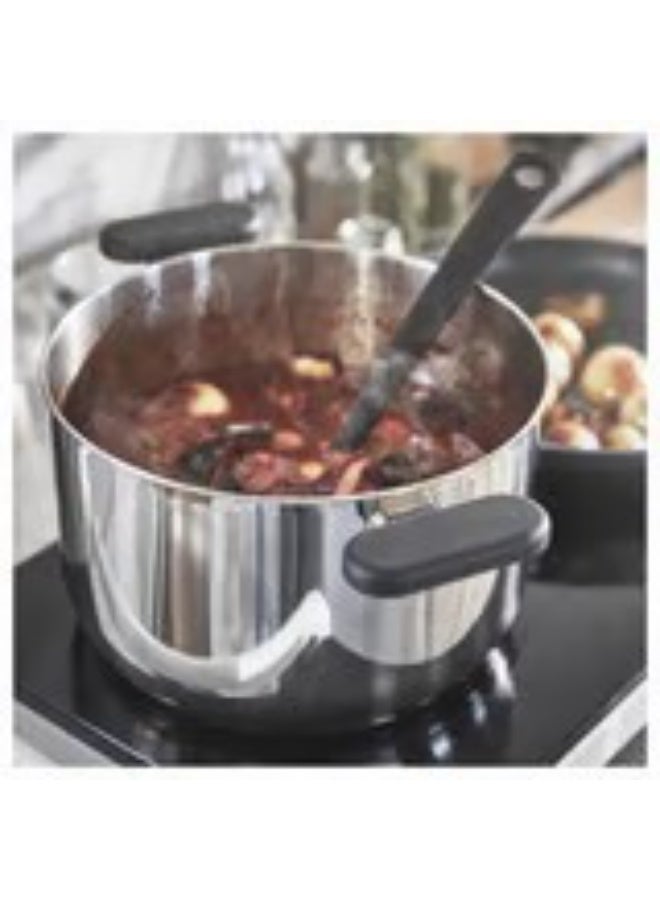 Pot with lid clear glass stainless steel 5 l - Image 4
