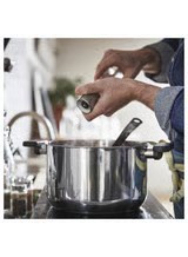 Pot with lid clear glass stainless steel 5 l - Image 2
