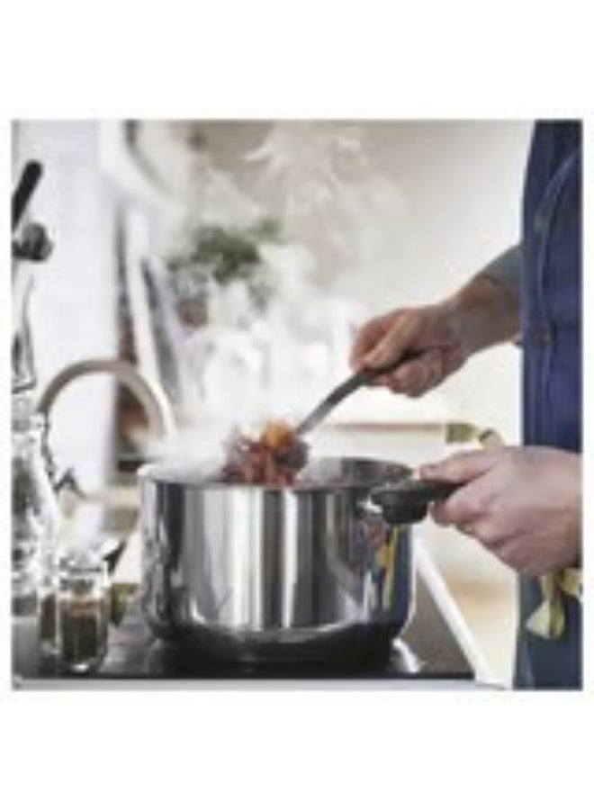 Pot with lid clear glass stainless steel 5 l - Image 3