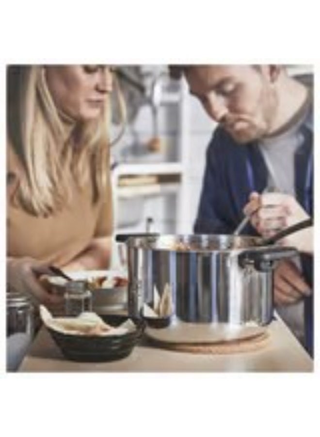 Pot with lid clear glass stainless steel 5 l - Image 5