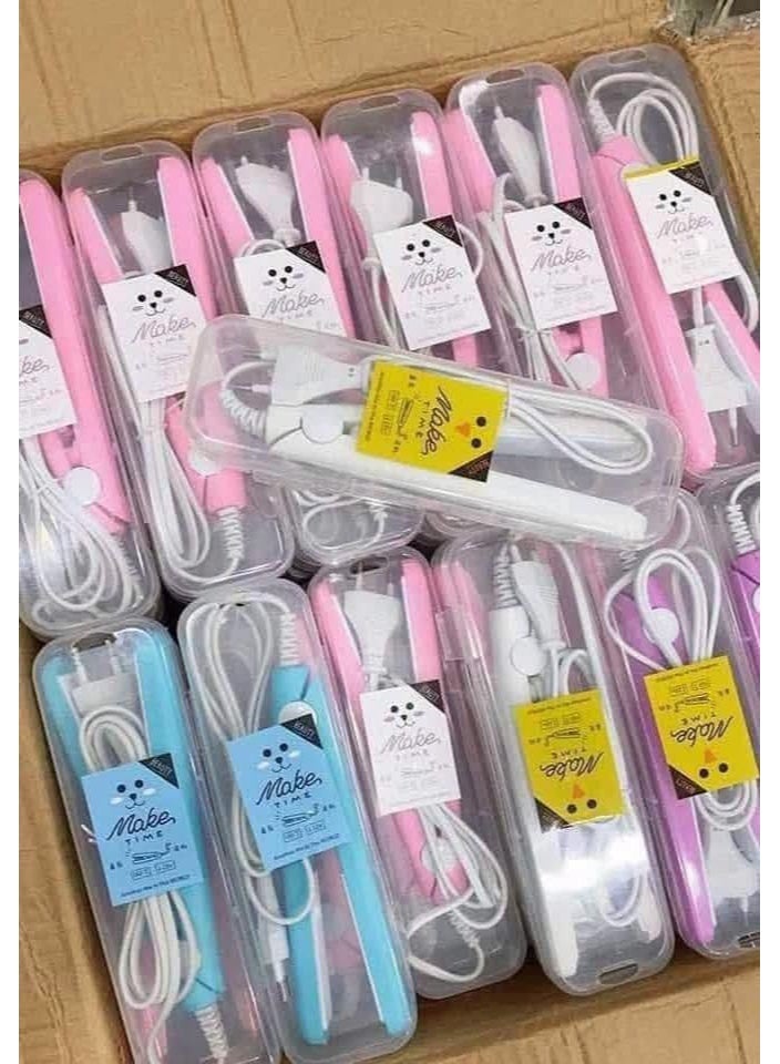 Portable Mini Ceramic Hair Straightener 160°C for Kids & Travel – Multi Color - Image 3