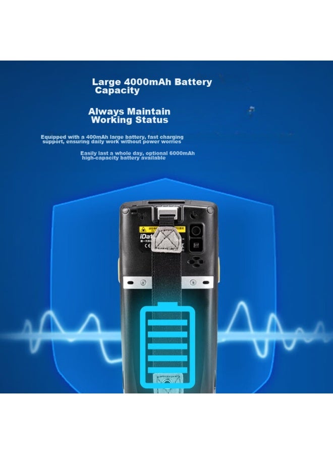 Idata D Pda Handheld Terminal, Barcode Scanner Collector Industrial Smartphone, For Warehouse Logistics Express Hospital, Official One-year Warranty - Image 2