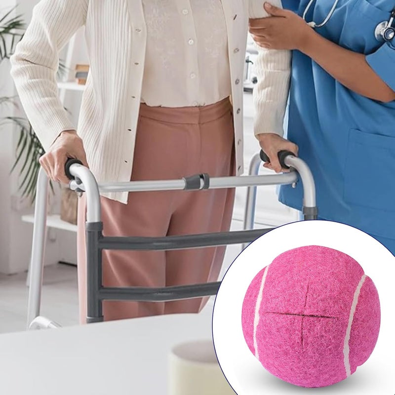ANCKNE Walker Tennis Balls Precut Tennis Balls for Walkers 4PCS Walkers Legs Universal Precut Glide Balls, Heavy Duty Long Lasting Felt Pad Glide Coverings - Image 4