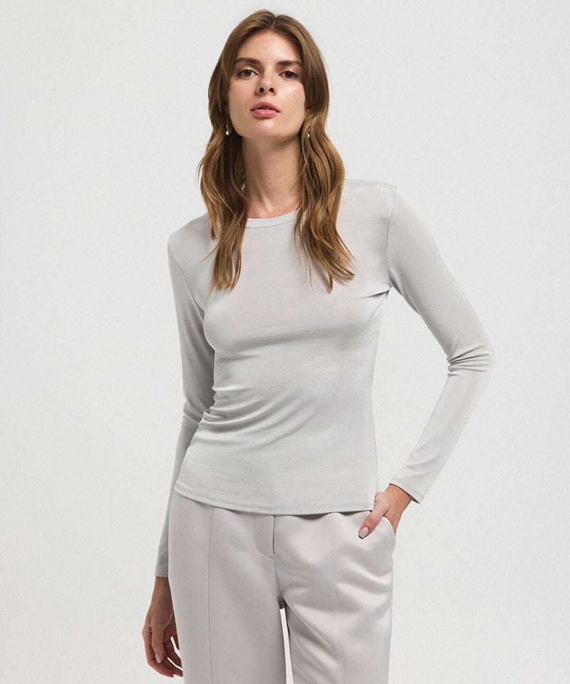 Ipekyol Crew Neck Basic T-Shirt - Image 2