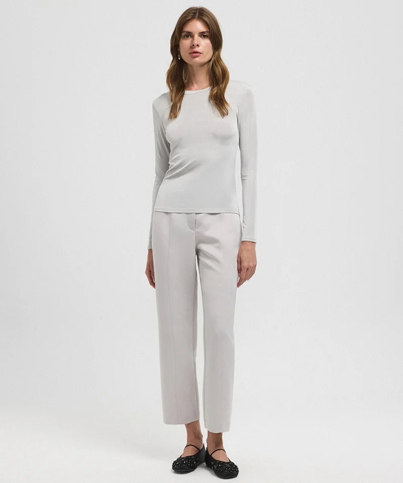 Ipekyol  Crew Neck Basic T-Shirt for Women | Best Price UAE
