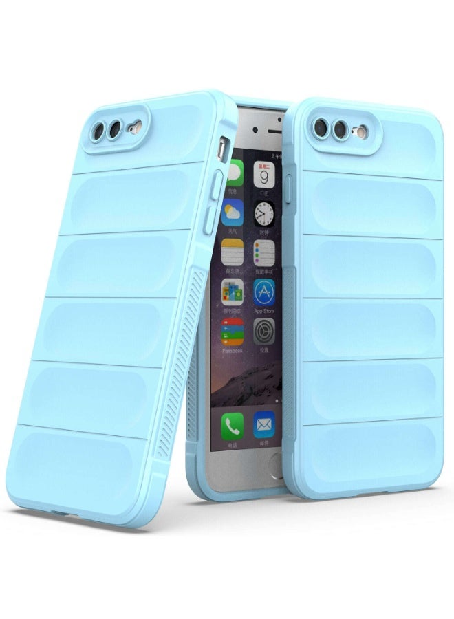 Premium Protection Back Silicone Case Compatible with Iphone 7/8 Plus Magic Shield Shockproof Case with Camera Protection (Baby blue) - Image 1