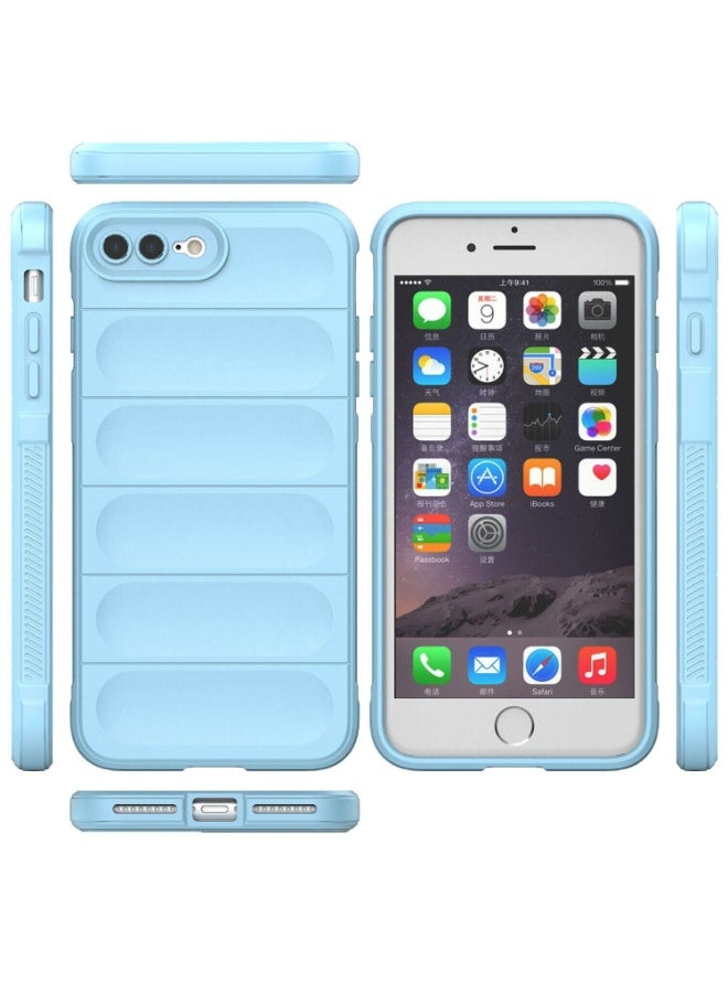 Premium Protection Back Silicone Case Compatible with Iphone 7/8 Plus Magic Shield Shockproof Case with Camera Protection (Baby blue) - Image 2