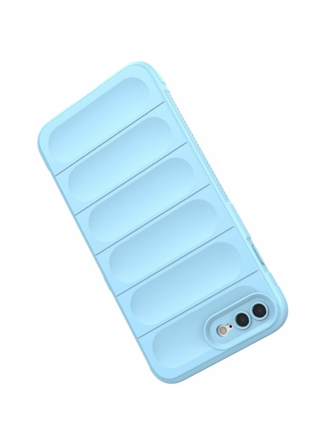 Premium Protection Back Silicone Case Compatible with Iphone 7/8 Plus Magic Shield Shockproof Case with Camera Protection (Baby blue) - Image 3