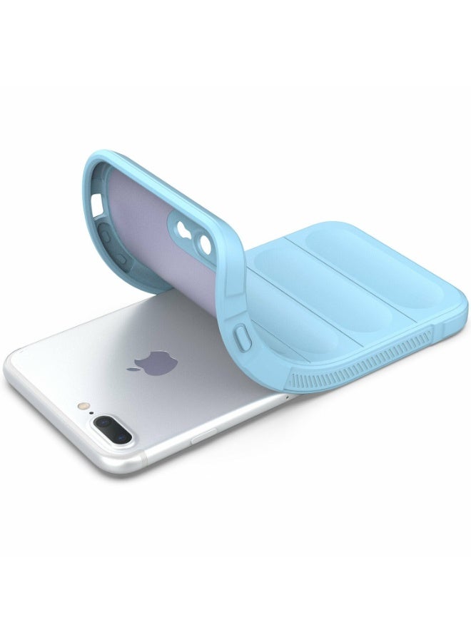 Premium Protection Back Silicone Case Compatible with Iphone 7/8 Plus Magic Shield Shockproof Case with Camera Protection (Baby blue) - Image 4